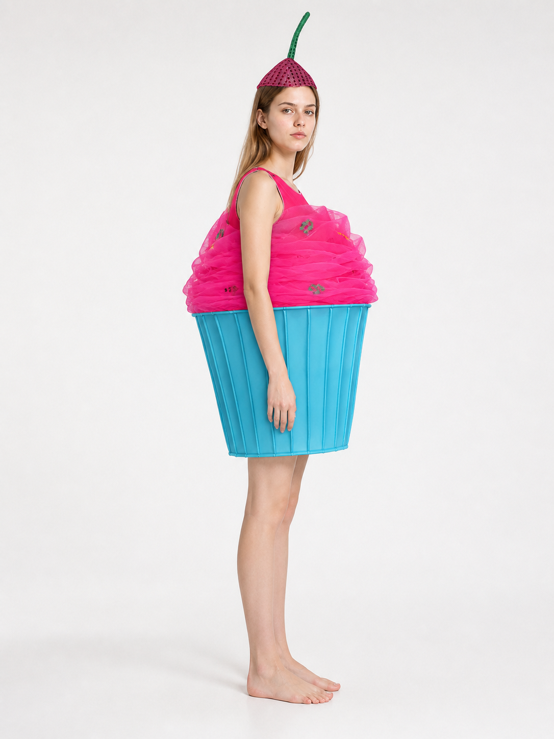 Cupcake Carnival Costume with Cosplay Hat side view