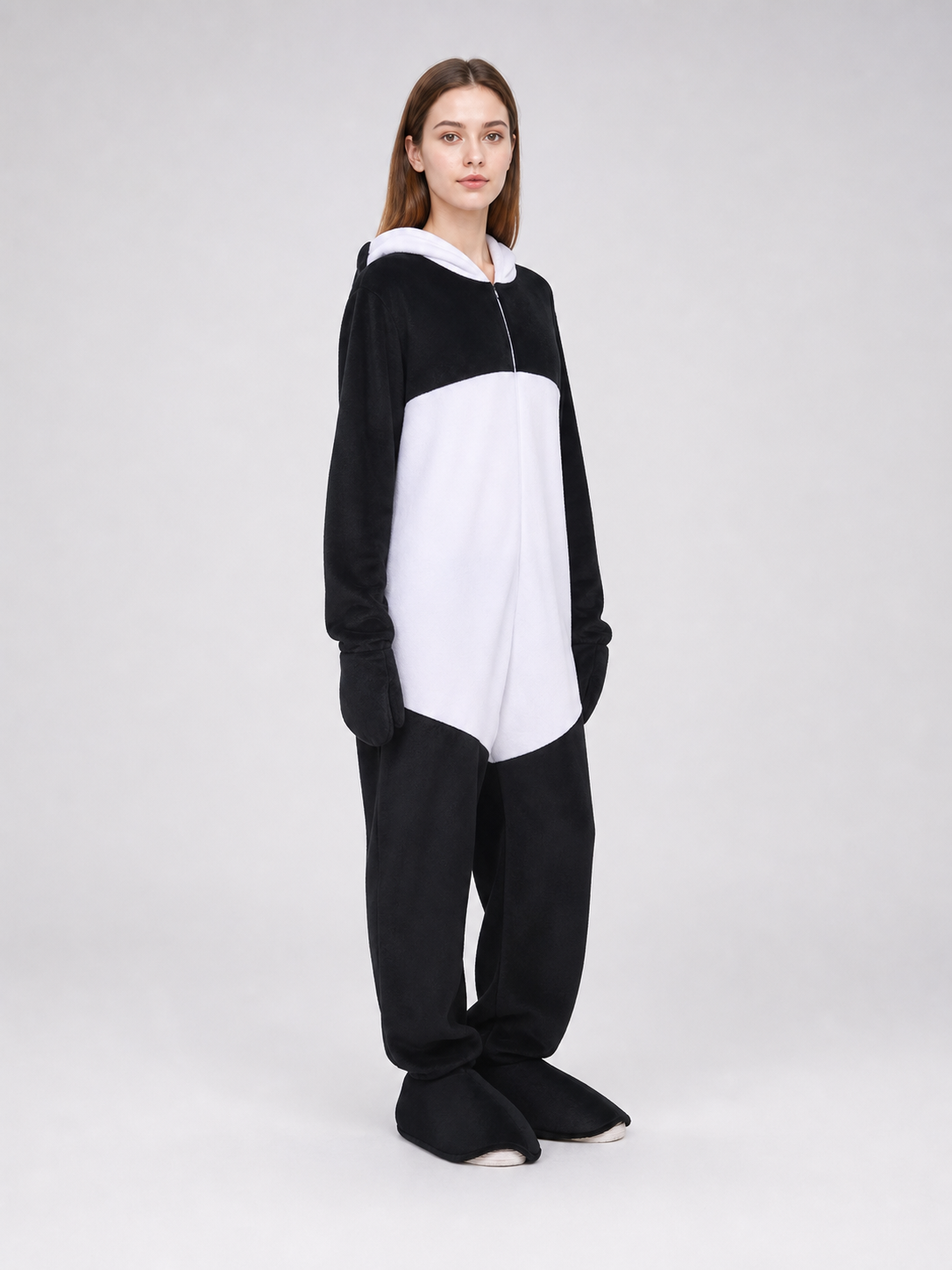 One-piece panda costume for cosplay and themed events