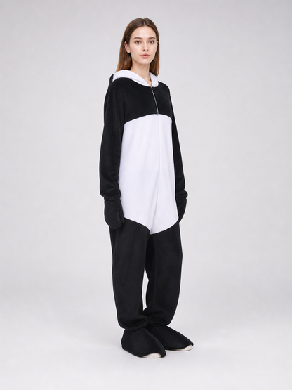 One-piece panda costume for cosplay and themed events
