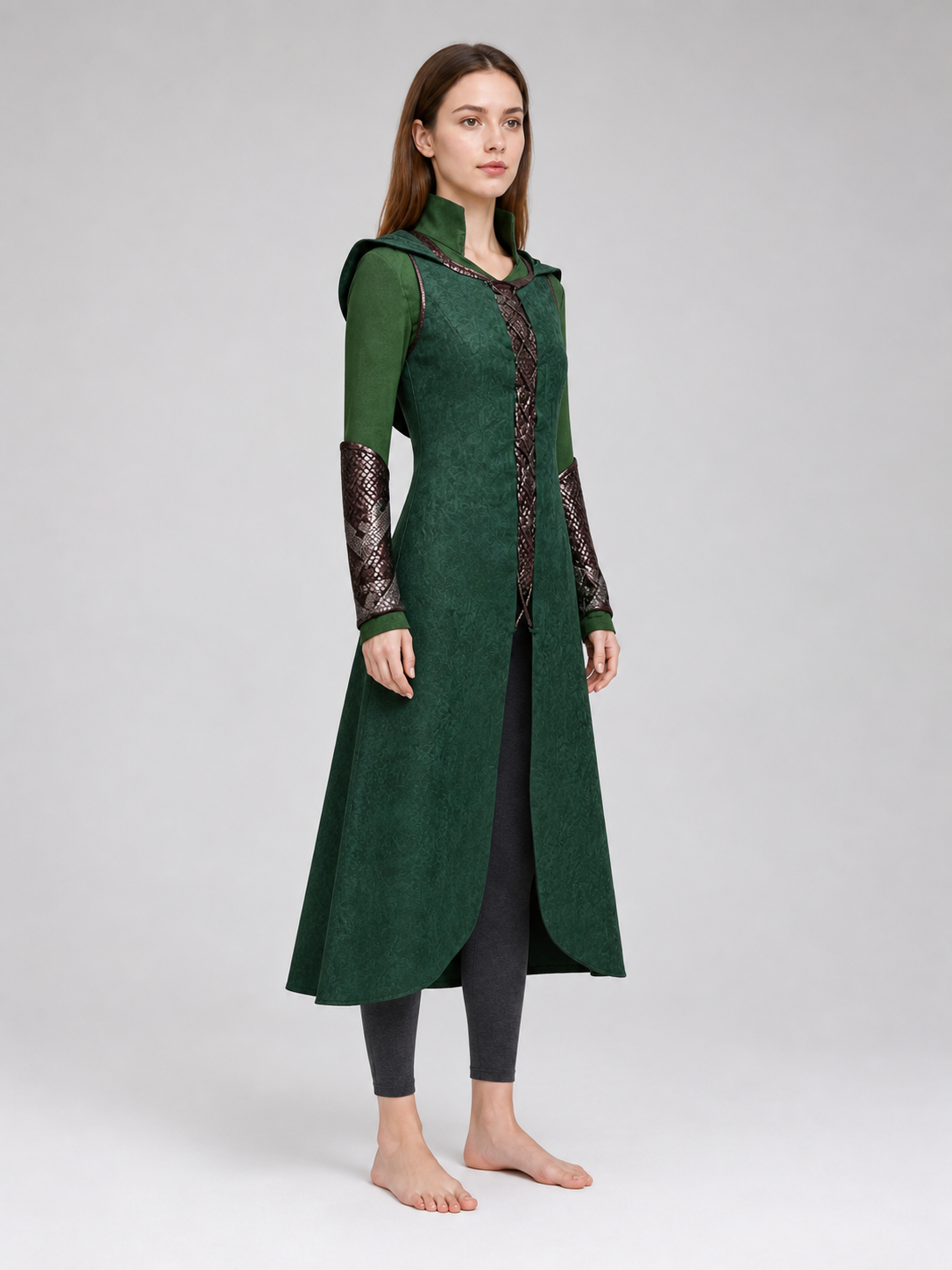 Tariel Cosplay Coat with Hood and Decoration