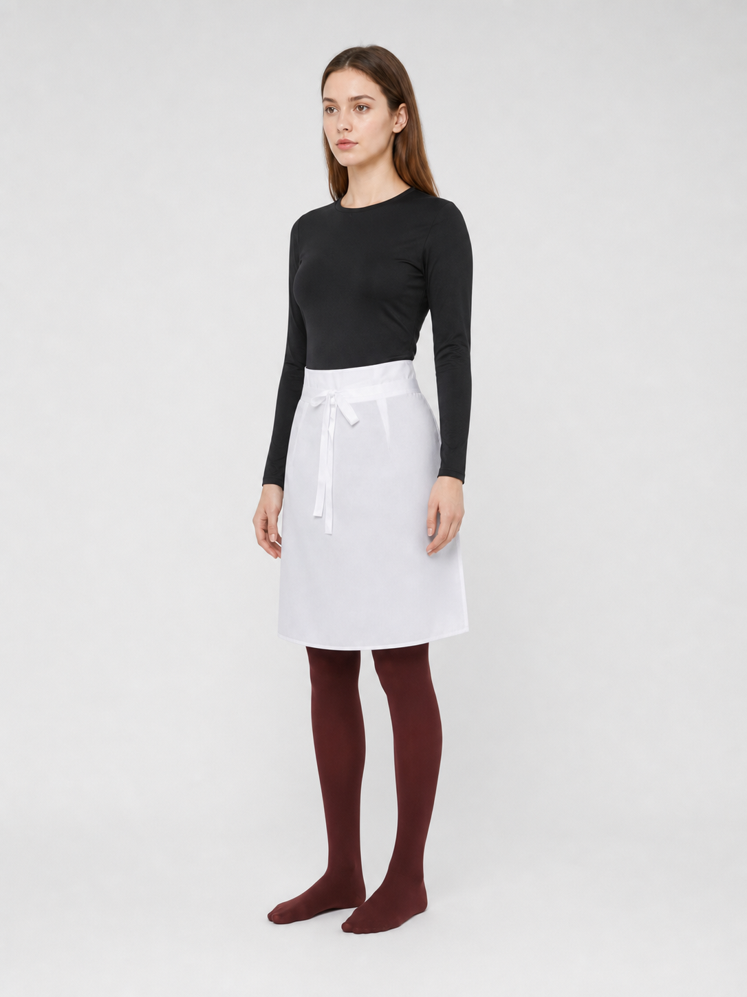 Nohara Rin Cosplay Costume: Black Top and White Skirt