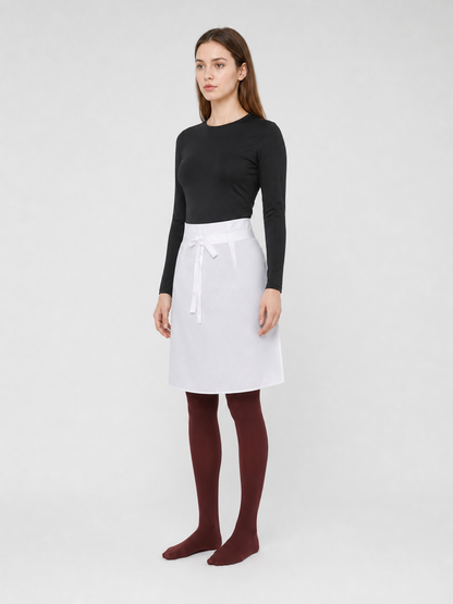 Nohara Rin Cosplay Costume: Black Top and White Skirt
