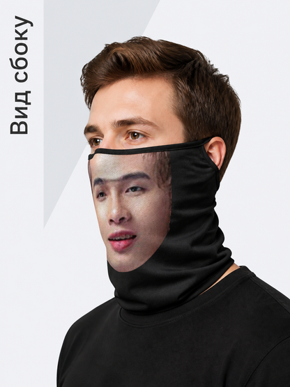 Halloween Mesh Mask for Cosplay and Parties side view