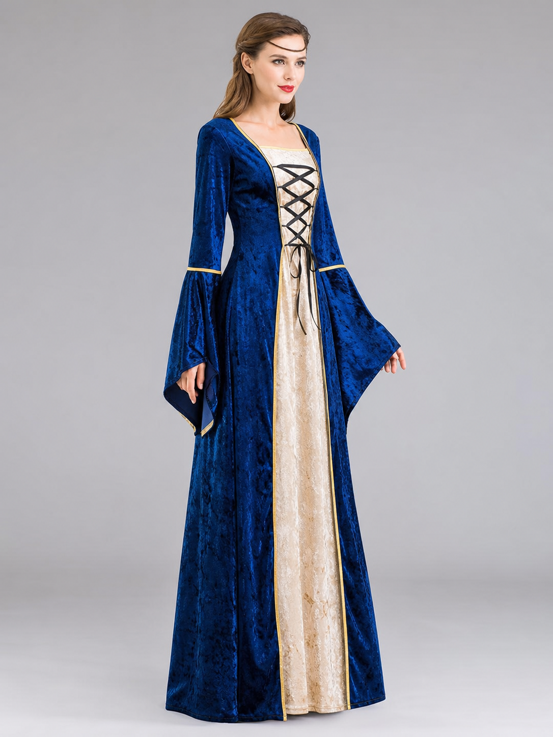 Vampire Costume — Long Court Dress for Cosplay