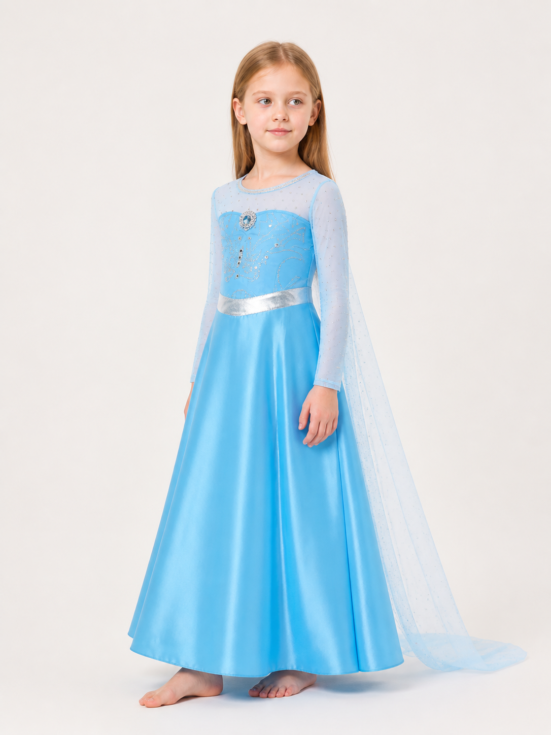 Ice Princess Carnival Costume for Halloween and Cosplay side view