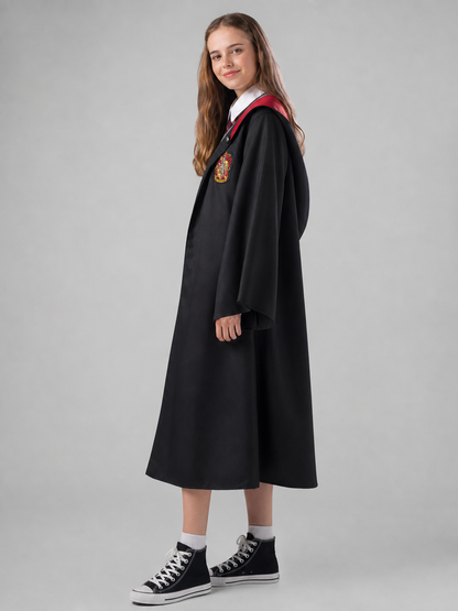 Harry Potter Costume, Black Robe, Red Lining