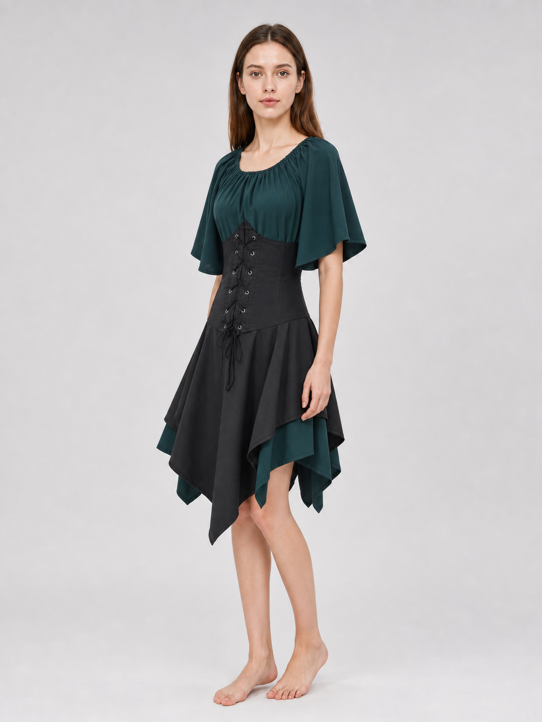 Gothic Medieval-Style Cosplay Dress