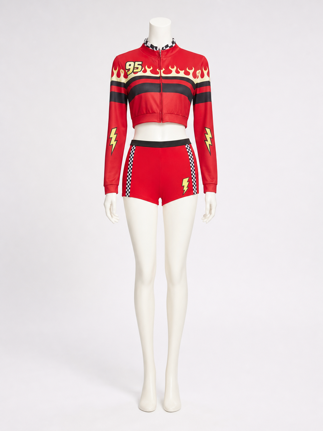 Two-Piece Racing-Style Stage Costume side view