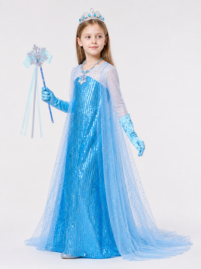 Snow Queen Costume for Halloween side view