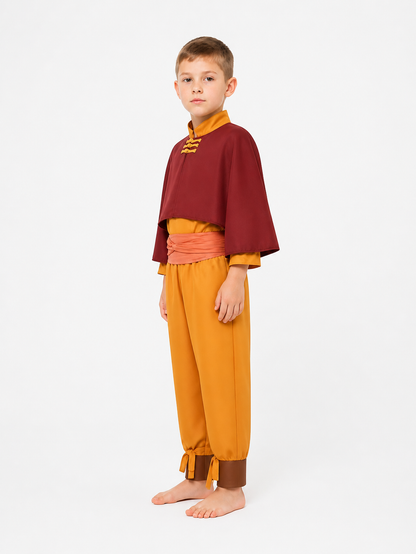 Aang Cosplay Costume from Avatar for Halloween side view