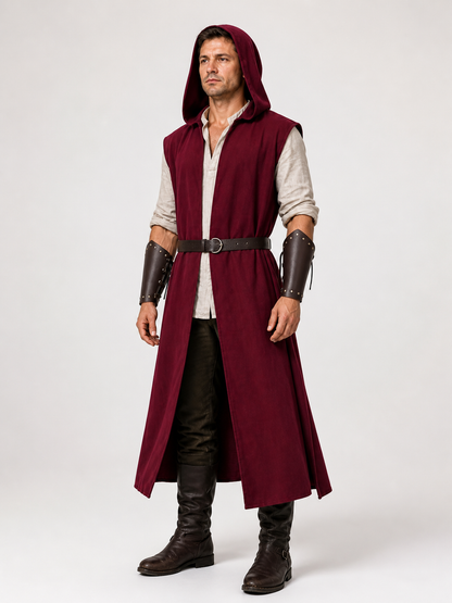 Medieval Hooded Archer Costume for Cosplay