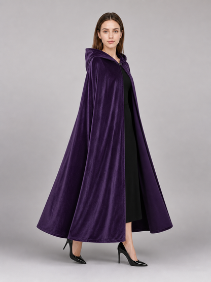 Purple Carnival Cloak with Hood