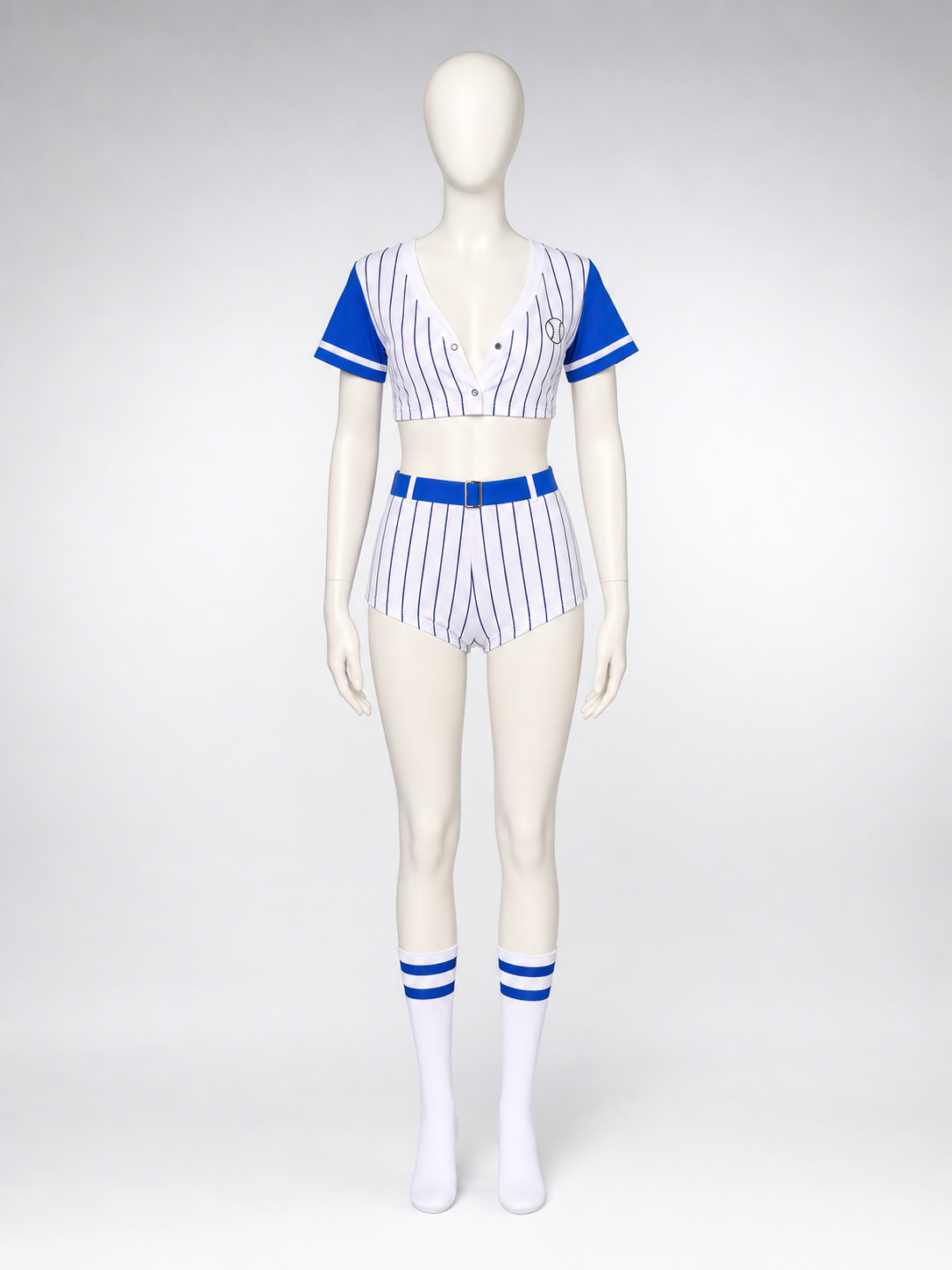 Blue Baseball-Style Uniform Costume