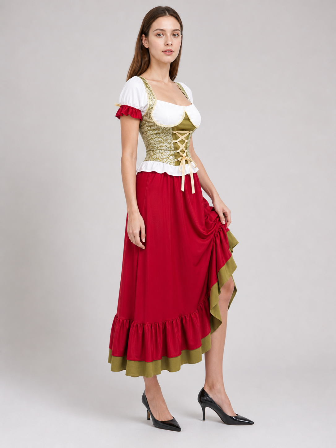 Bavarian-Style Carnival Dress for Oktoberfest