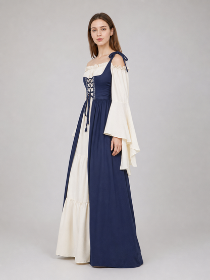 Renaissance-Style Costume Dress with Lacing