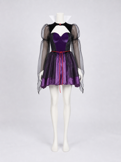 Carnival Costume: Purple Dress with Cape