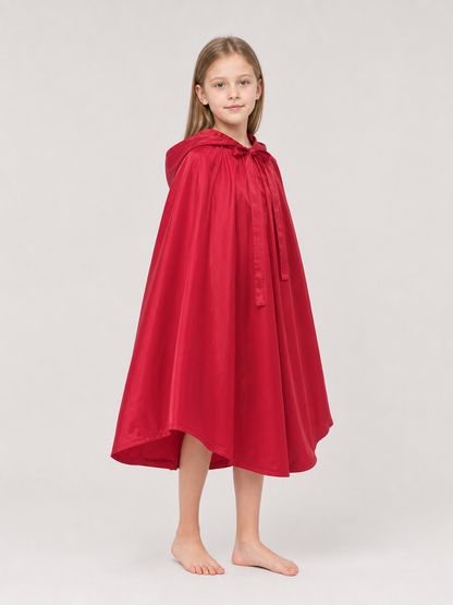 Red hooded cloak for children's cosplay