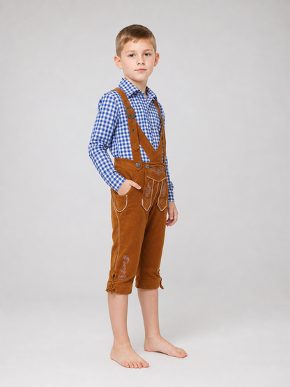 Costume Set with Suspenders, Shirt, and Pants
