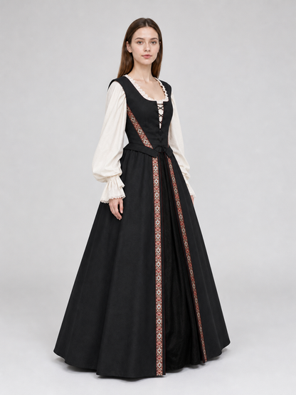 Medieval-Style Lace-Up Dress