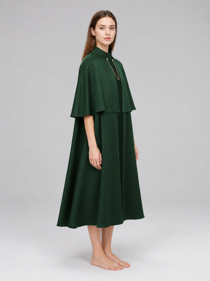 Green Gothic Cloak Cape for Cosplay