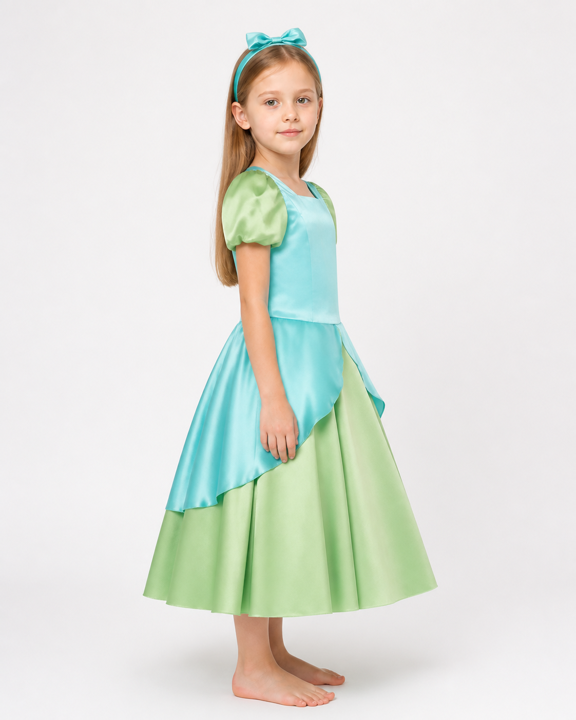 Cosplay Dress with Tiered Skirt and Headband