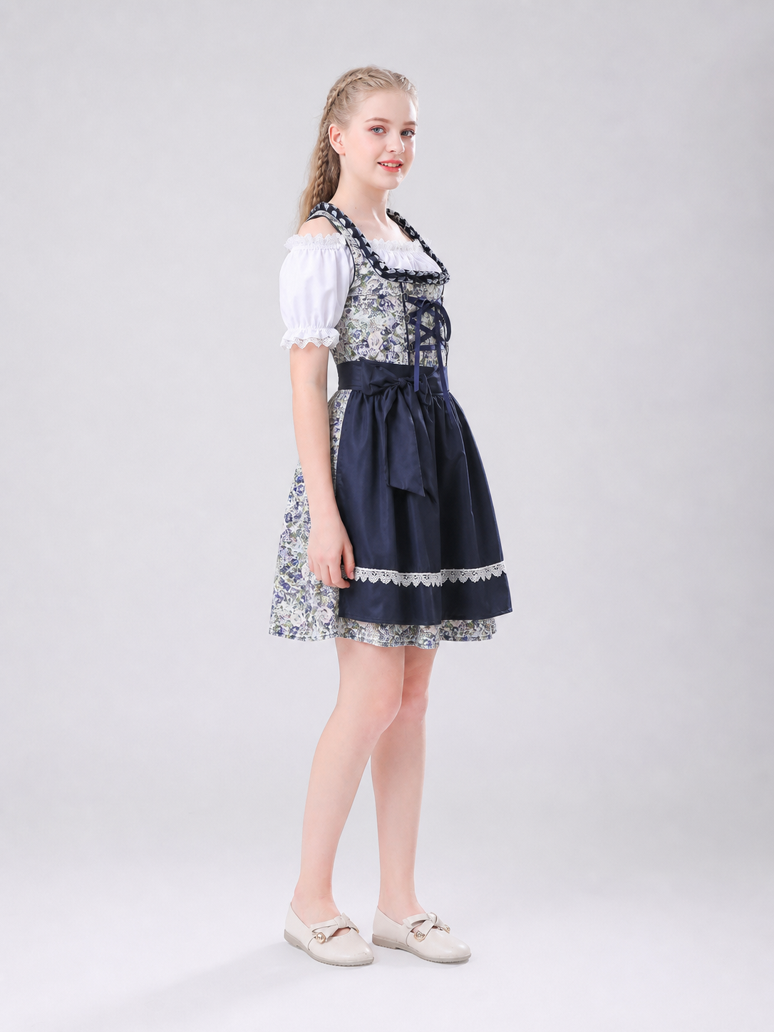 Traditional German-Style Dress with Apron
