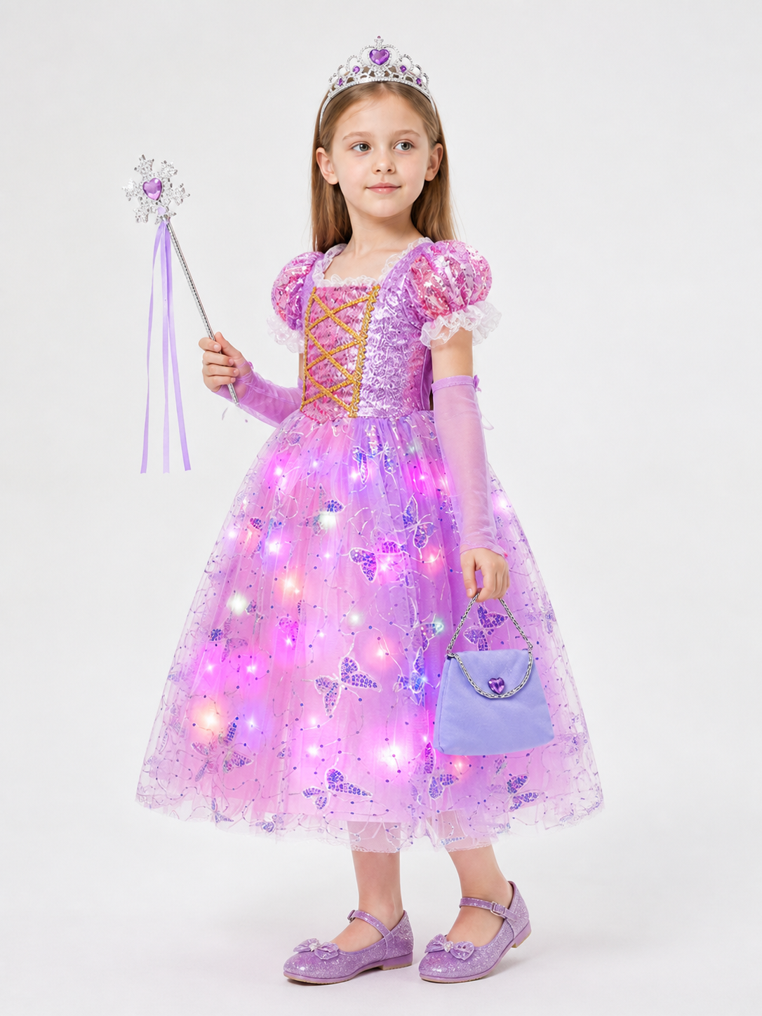 Light-Up Princess Costume for Halloween side view