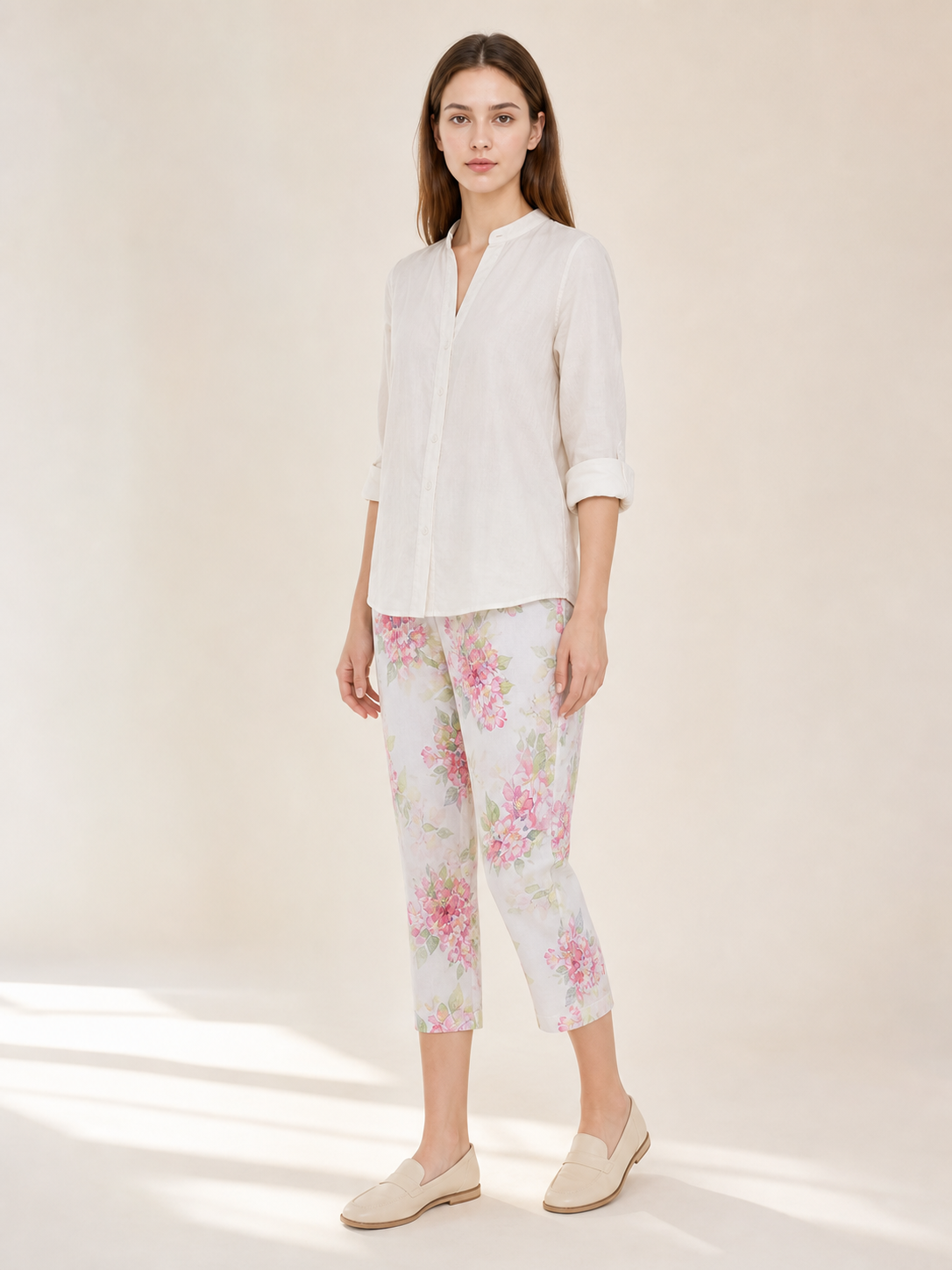 Women's Homewear Set with Floral Print