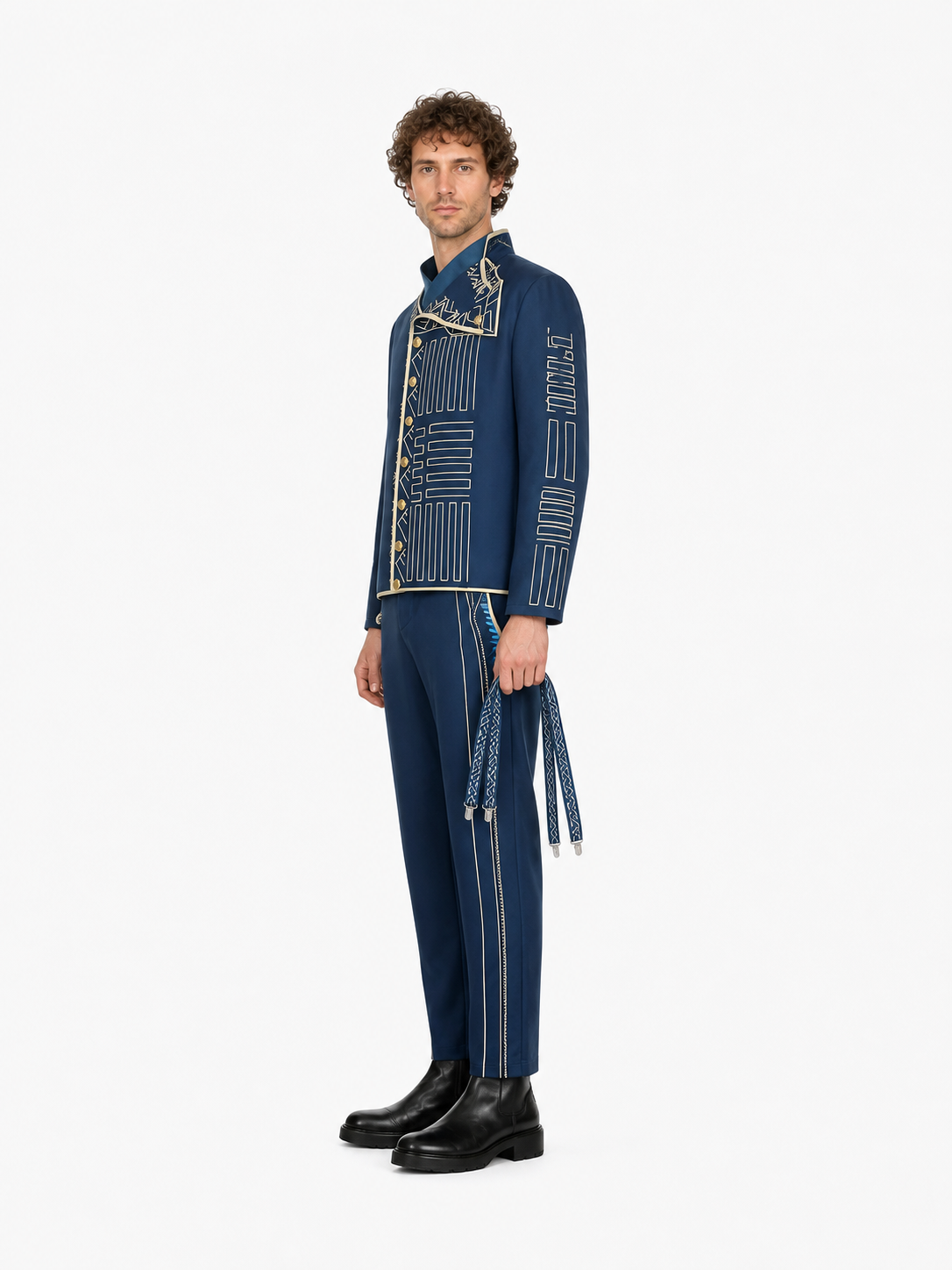 Character Cosplay Costume, Jacket and Pants side view