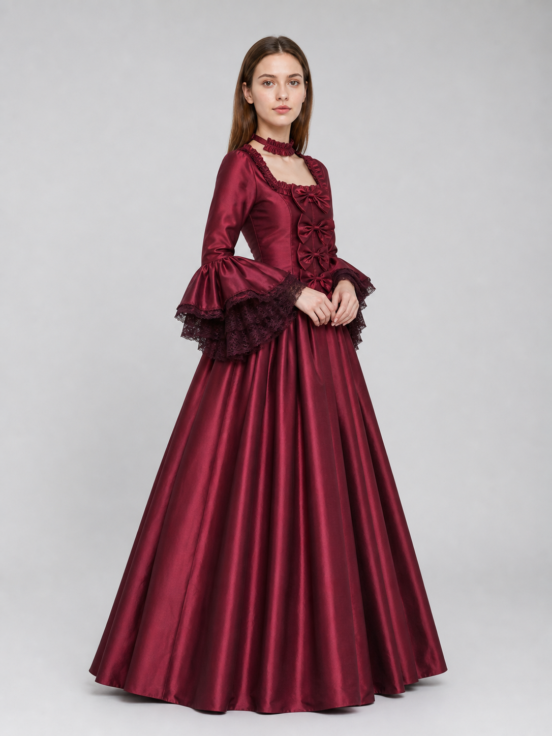 Gothic Floor-Length Dress for Costume Parties