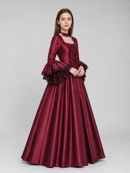 Gothic Floor-Length Dress for Costume Parties