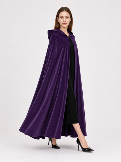 Purple Carnival Cloak with Hood