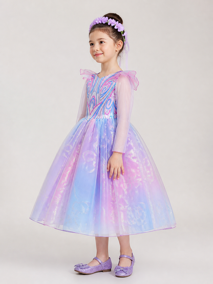 Purple Princess Costume for Halloween side view