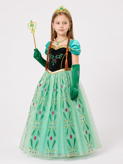 Princess Costume with Accessories for Halloween side view