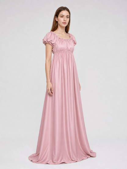 Pink Bridgerton dress for a ball and cosplay