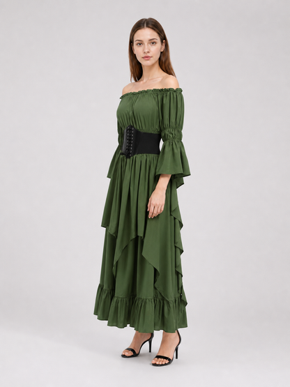 Medieval Off-the-Shoulder Ball Gown