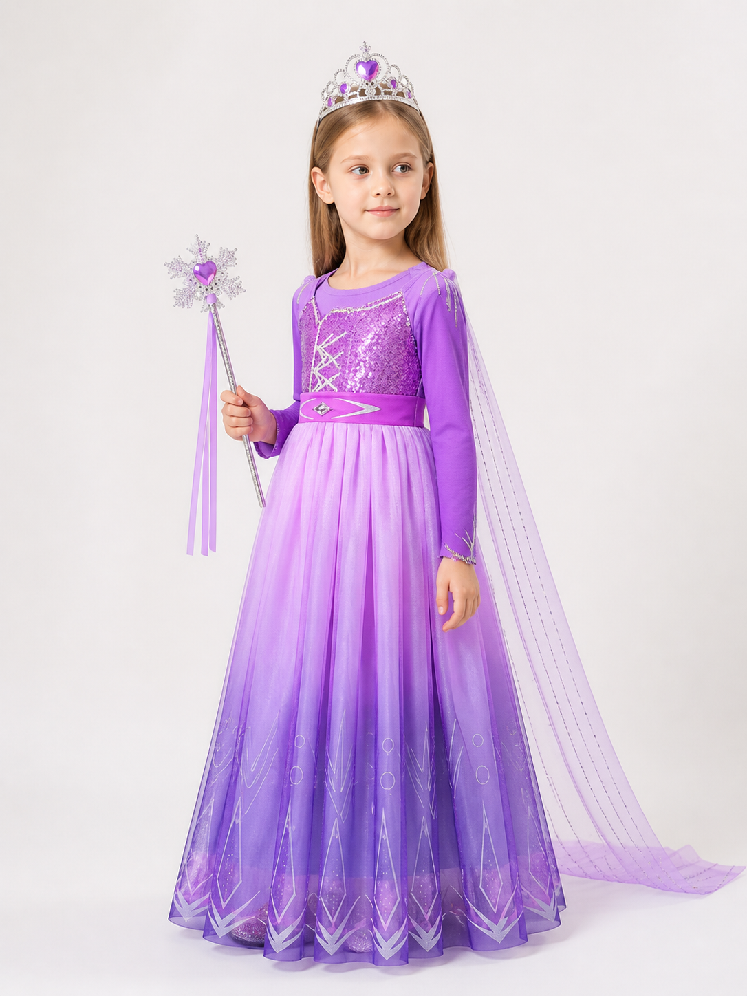 Purple Snow Queen Costume for Halloween