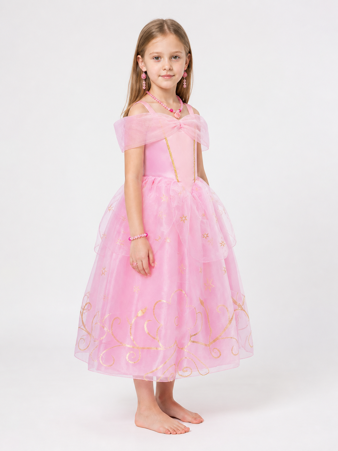 Girls' Princess Costume with Accessories side view