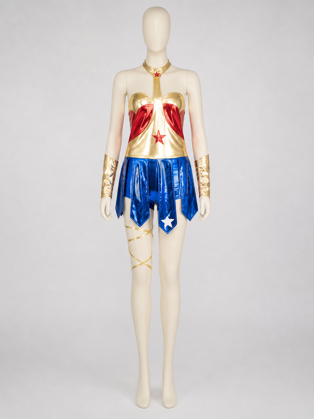 Wonder Woman-Style Superhero Costume for Cosplay