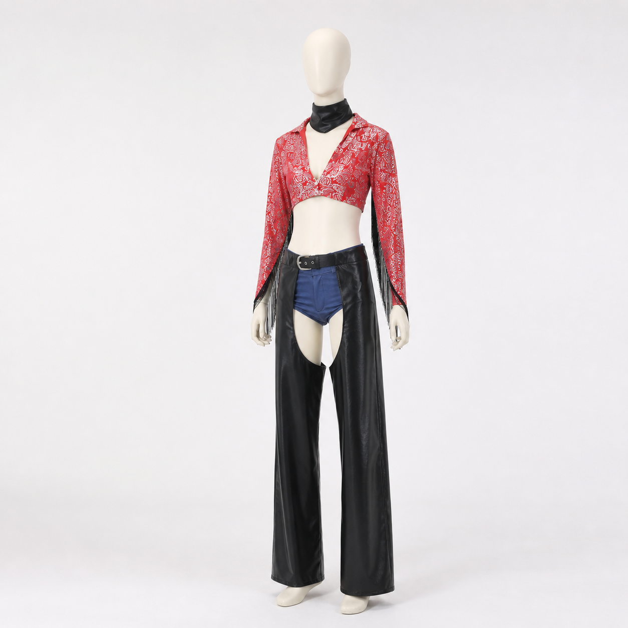 Western-Style Fringe Stage Costume side view