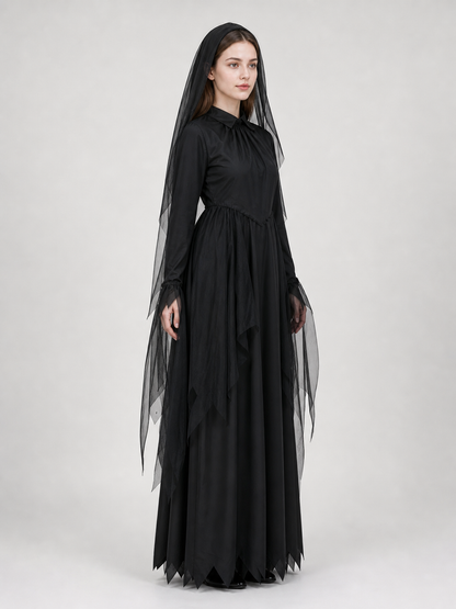 Gothic hooded costume for Halloween and parties