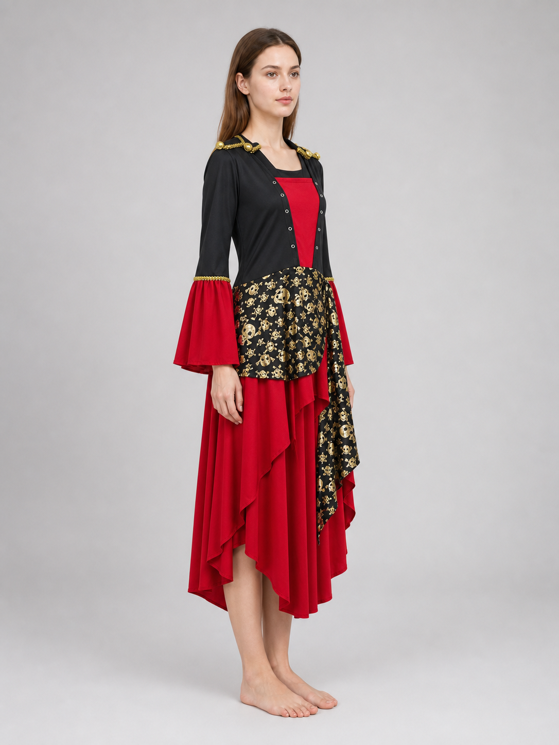 Pirate Costume: Dress, Hat, and Belt for Cosplay