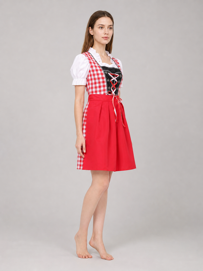 Oktoberfest-Style Corset Dress side view