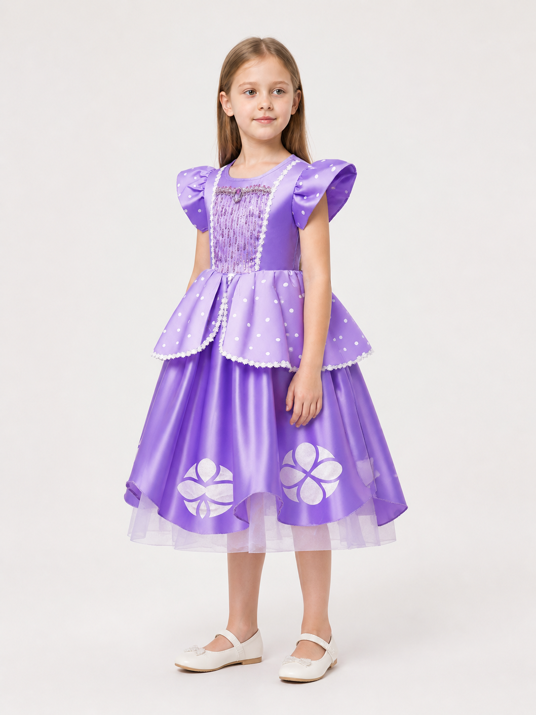 Purple Princess Costume for Cosplay side view