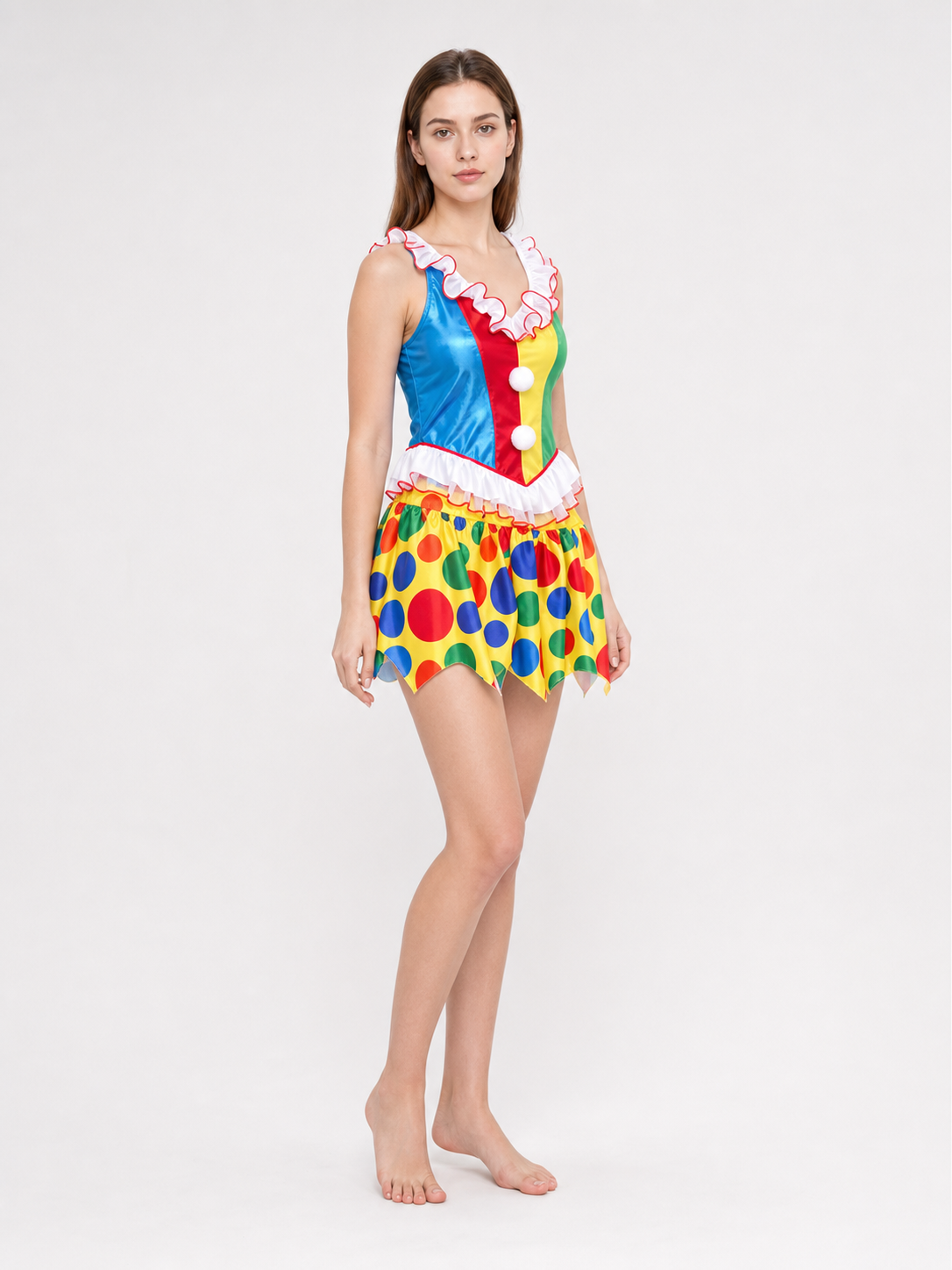 Bright Clown Costume for Parties and Carnivals
