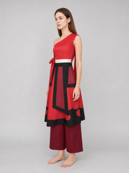 Avatar: Zuko and Katara Cosplay Costume, Red and Black