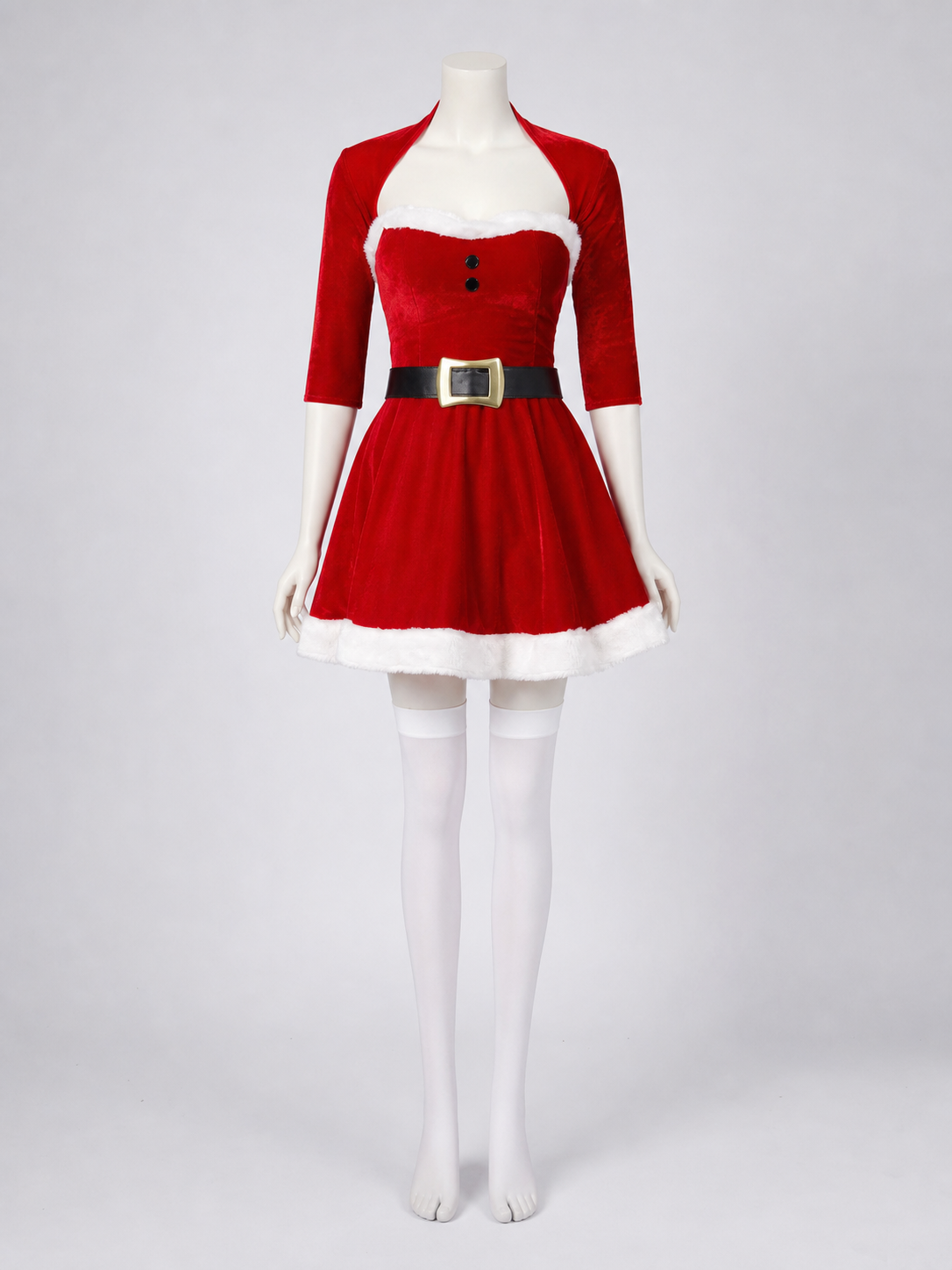 Christmas Costume: Red Dress with Belt