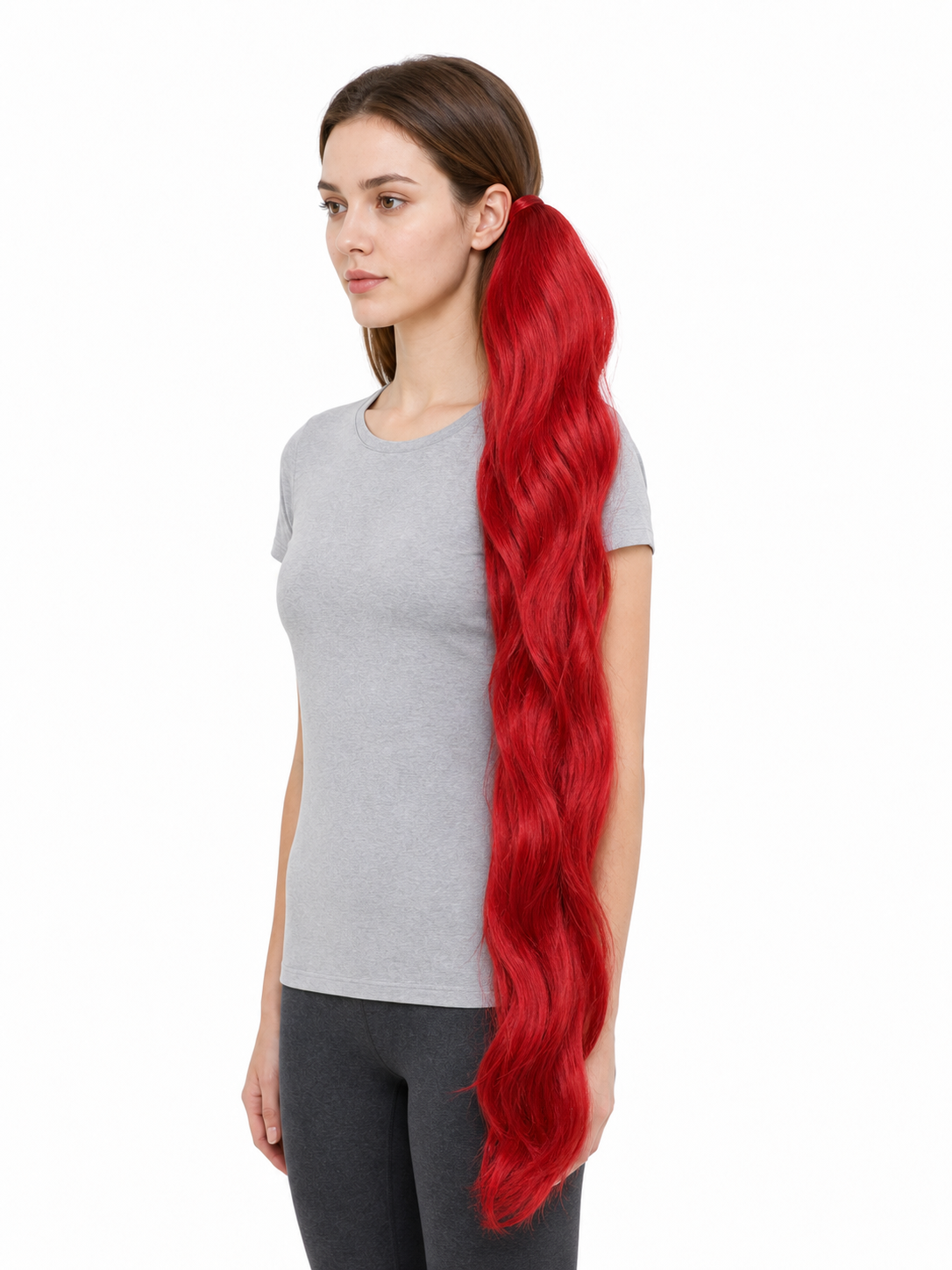 Long Red Carnival Cosplay Wig
