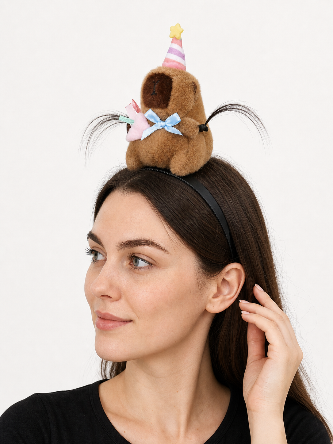 Capybara Carnival Headband for Birthdays