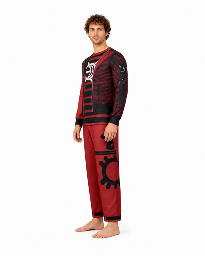 Children's Victor Costume, Red and Black, for Halloween side view